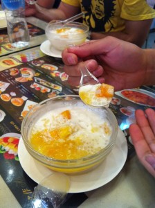 mango and sago pudding