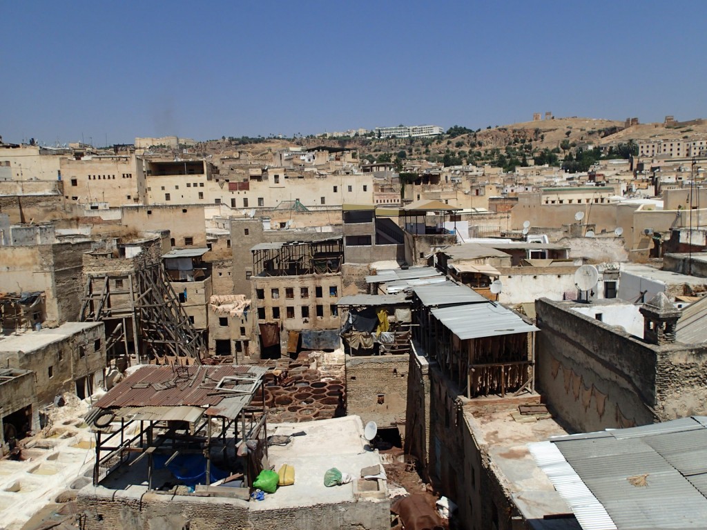 View of the dye pits district 