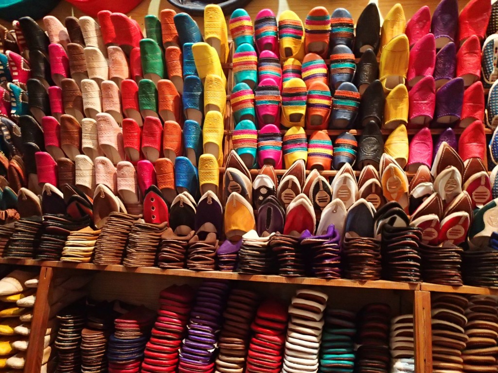 traditional Moroccan leather slippers
