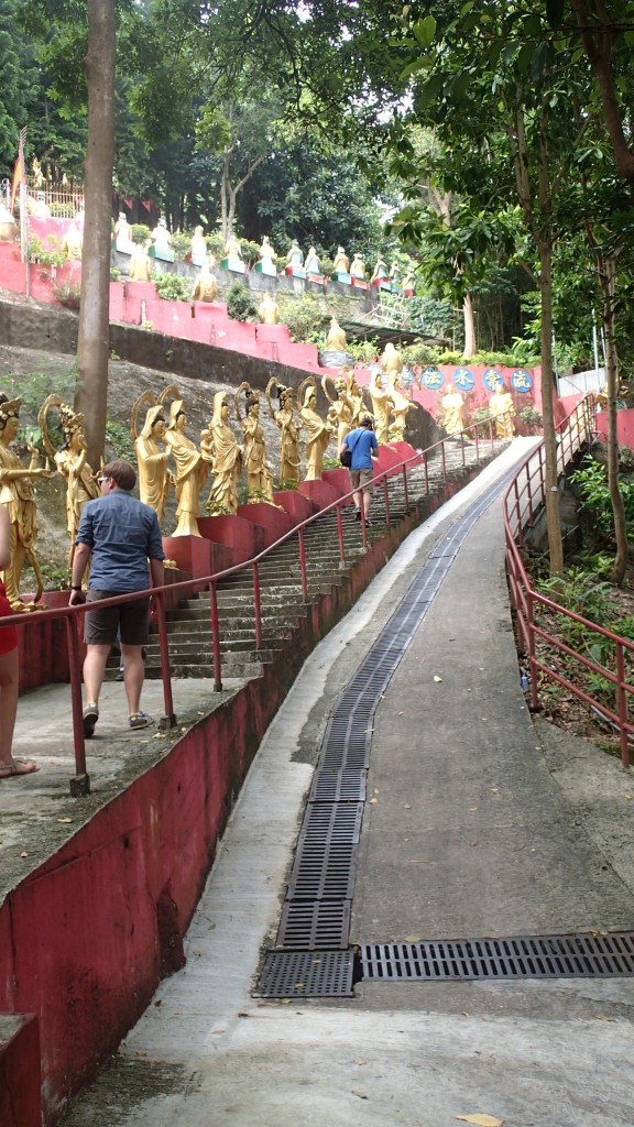 near the entrance to the temple