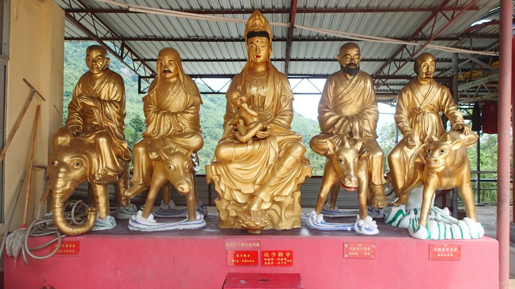 Some of the more peaceful looking statues