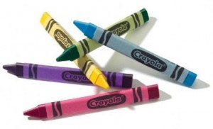 Triangular crayons - possibly the best travel item ever invented!