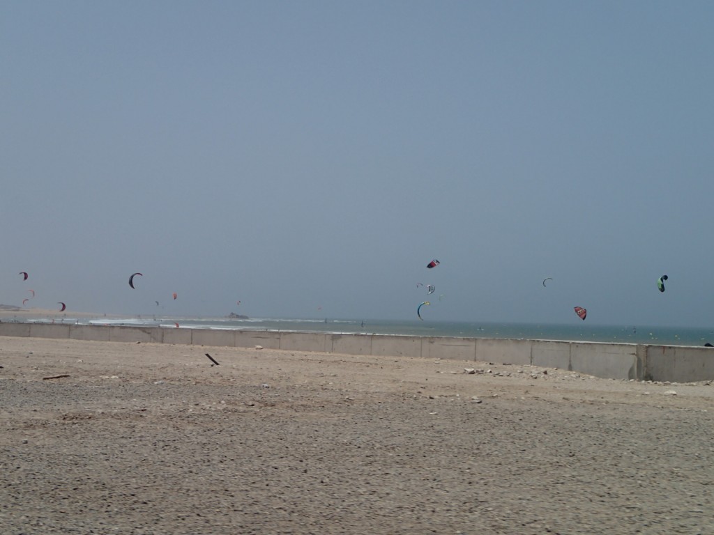 Kite surfers