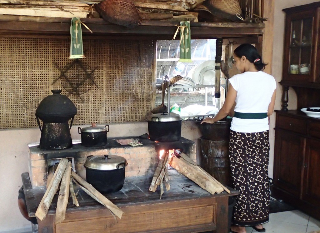 the kitchen stove in action