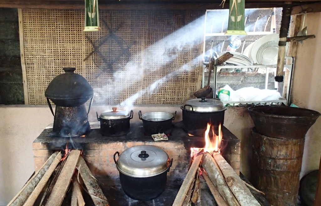 Late afternoon sunlight in the kitchen