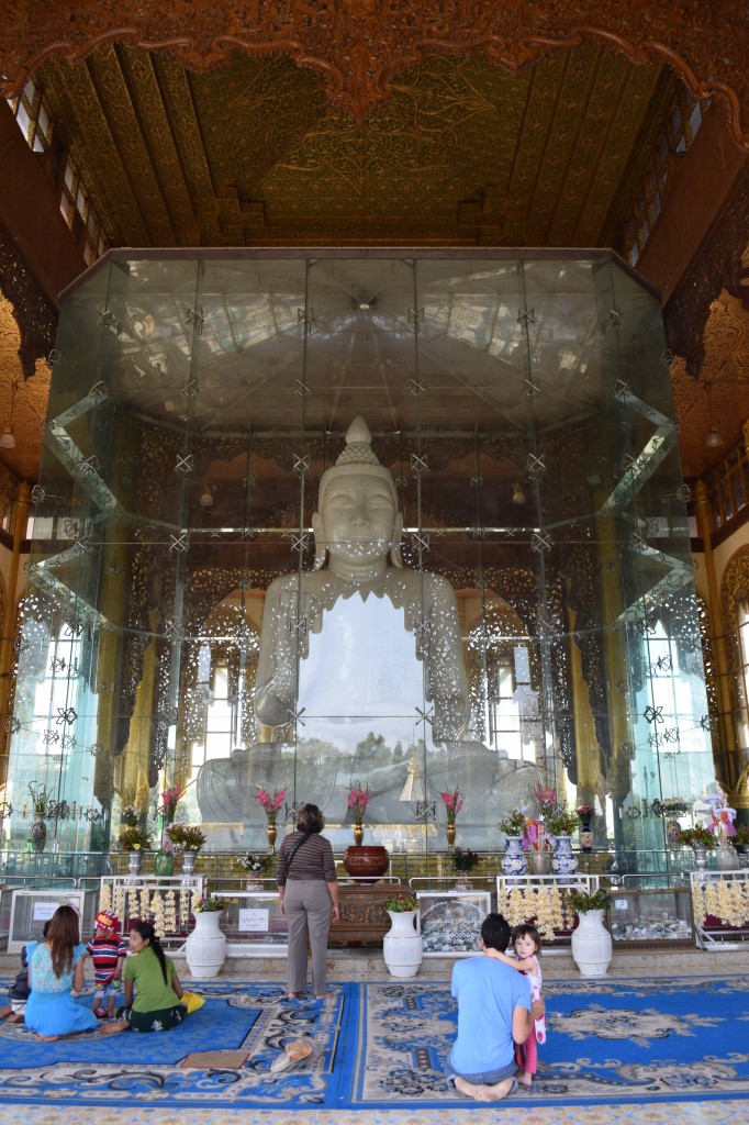 Seated Buddha at Kyauk Daw Kyi made from one piece of marble