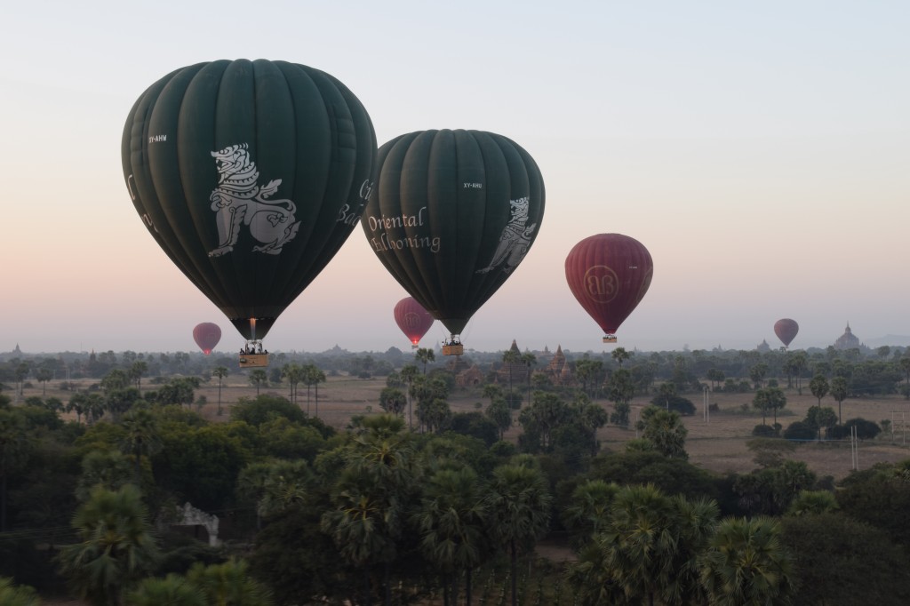 Balloons at sunrise