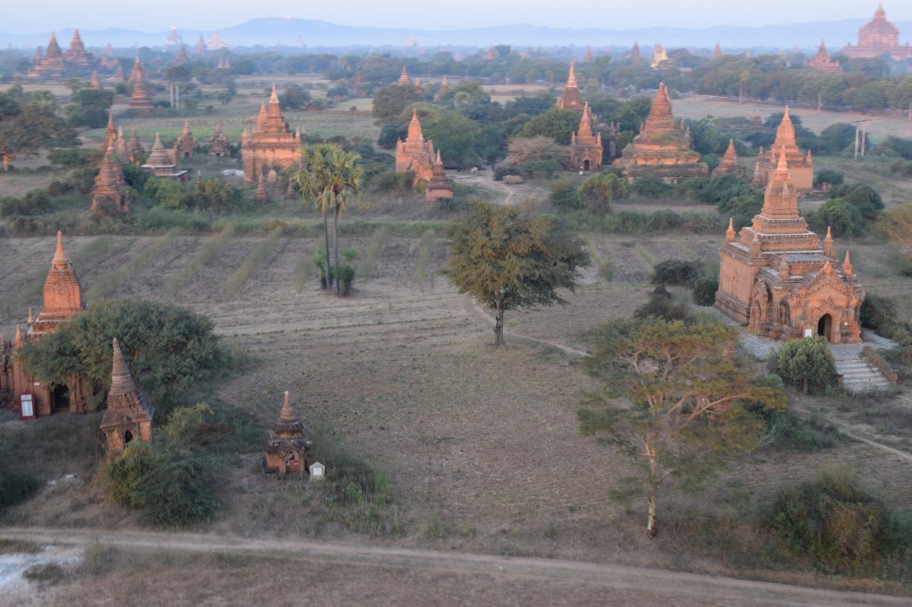 From the air you can truly appreciate the 'Plains of Temples'