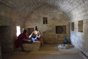 Cell that was used by pilgrims for food and rest.