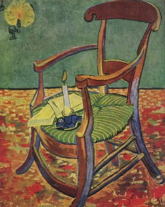 Van Gogh: Gauguin's Chair, 1888 Wikipedia.com