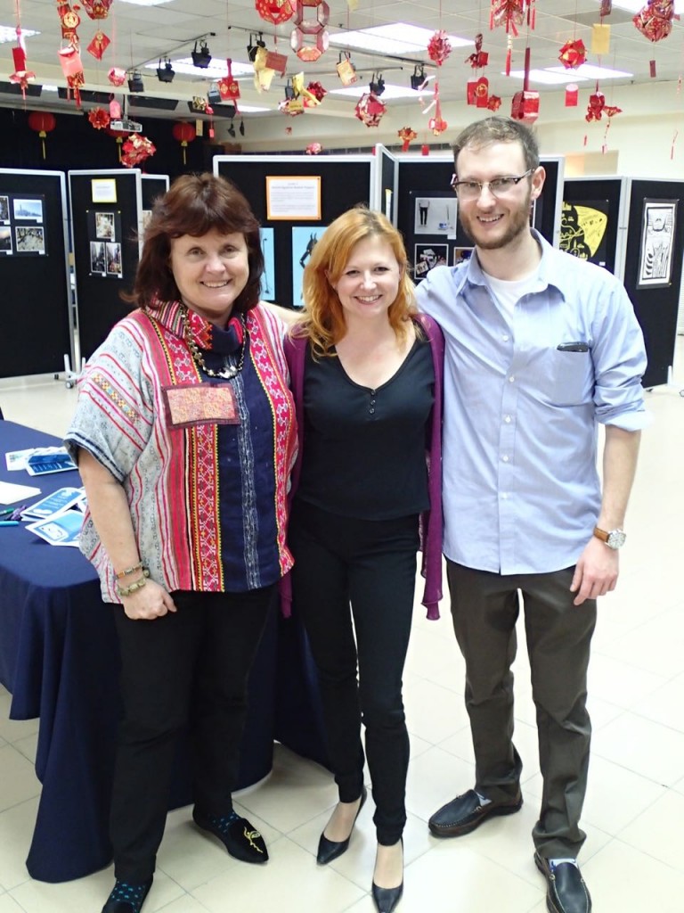 Three proud Art Teachers. From left to right: Holly (Elementary), Me (Middle) & Brett (High)