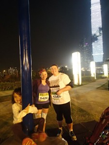 Pre set off WWF Run for Change 6km in Hong Kong. The run coincided with Earth Hour