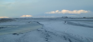 Icy coastline